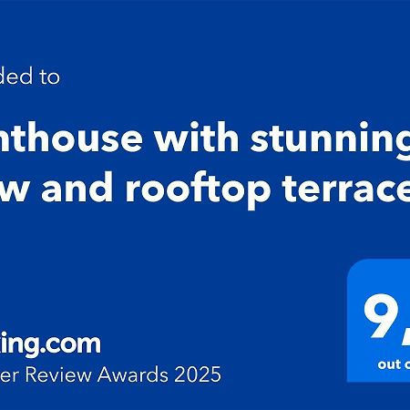 Penthouse With Stunning View And Rooftop Terrace Manilva Exterior photo